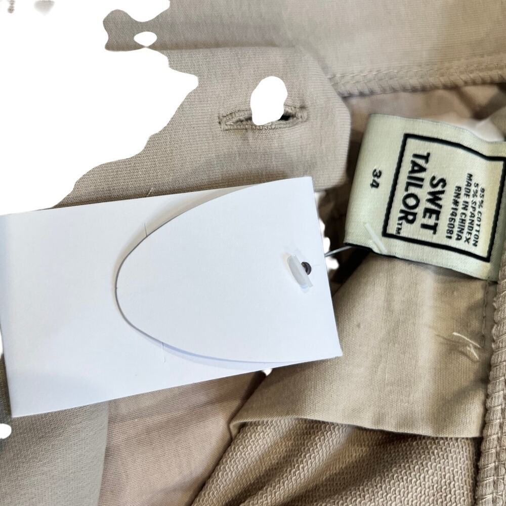 Swet Tailor Men's Tan Shorts Size 34" Waist NWT - Picture 2 of 6